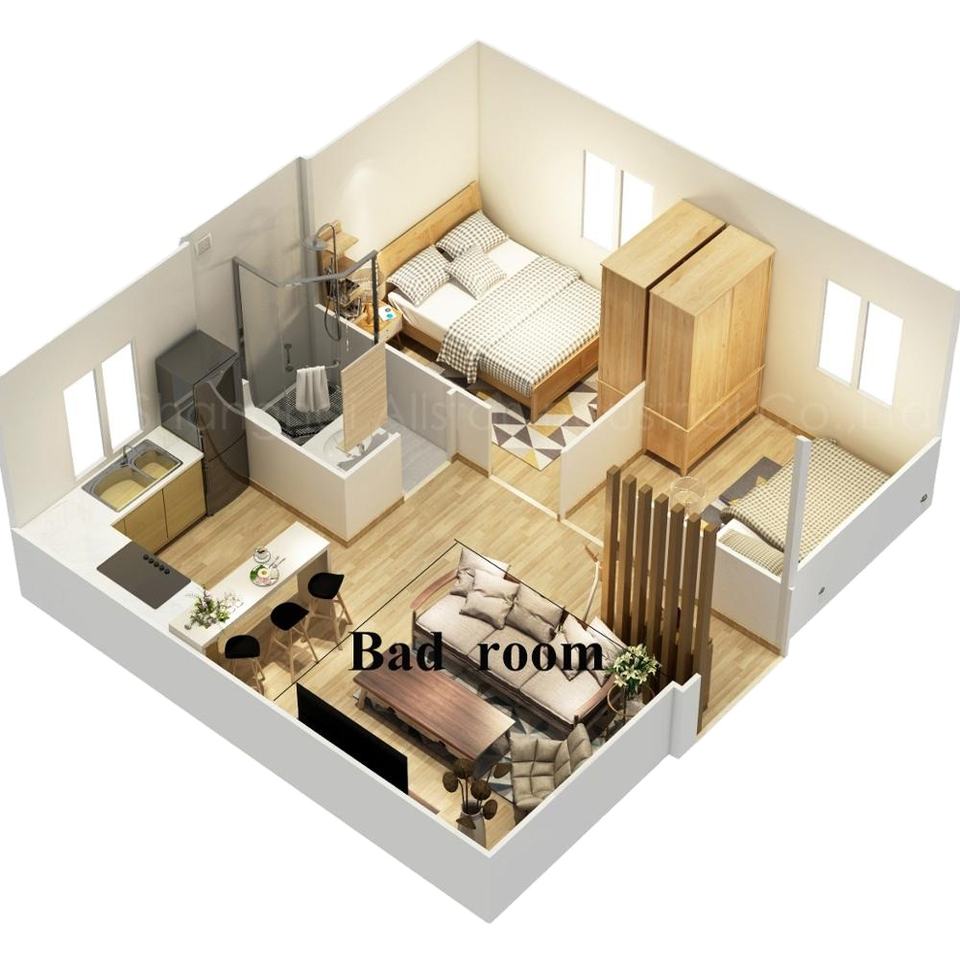 Tiny House Trailer Prefabricated Home Prefeb House Expandable Container House With Trailer supplier