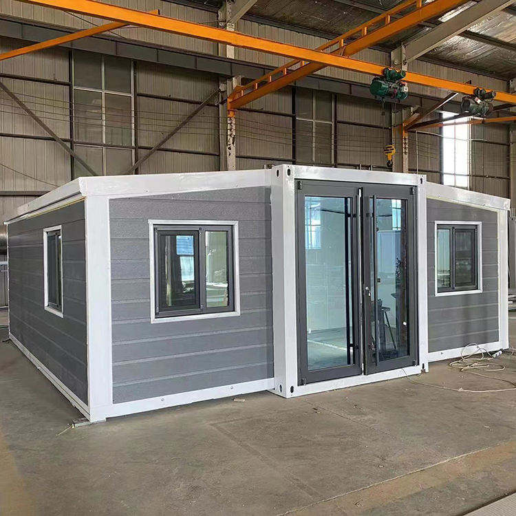 20FT Prefabricated Modular Container House Small Corrugated Board Double Sloping Roof Flat Pack Prefab for Home Use details