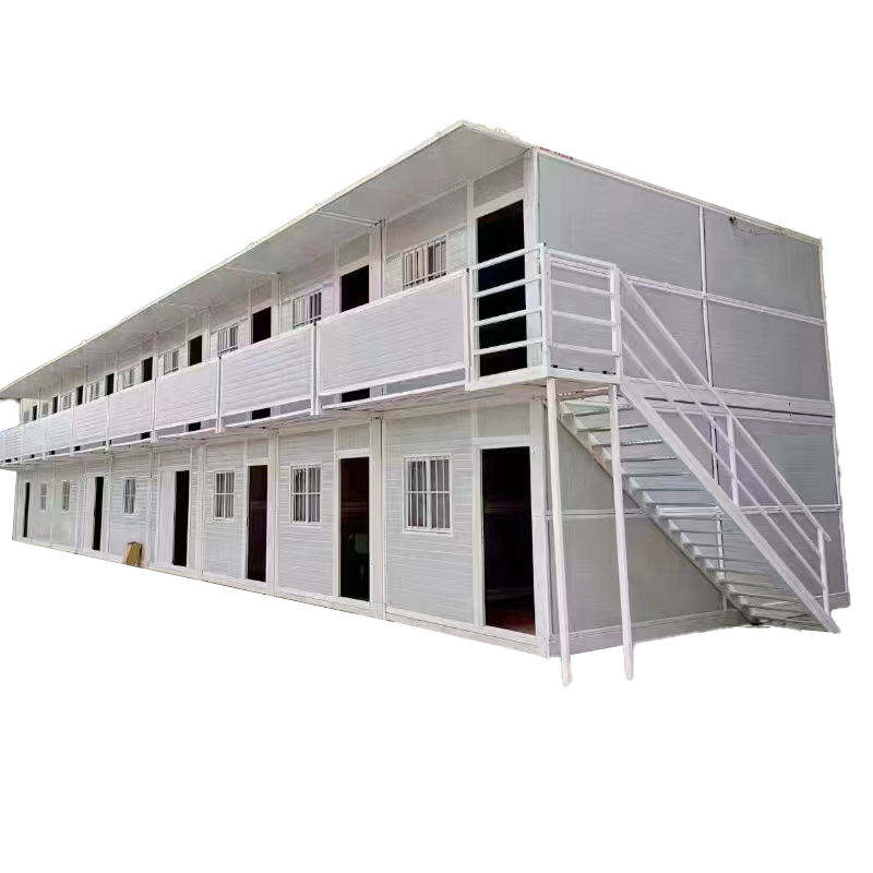 20FT Prefabricated Modular Container House Small Corrugated Board Double Sloping Roof Flat Pack Prefab for Home Use details