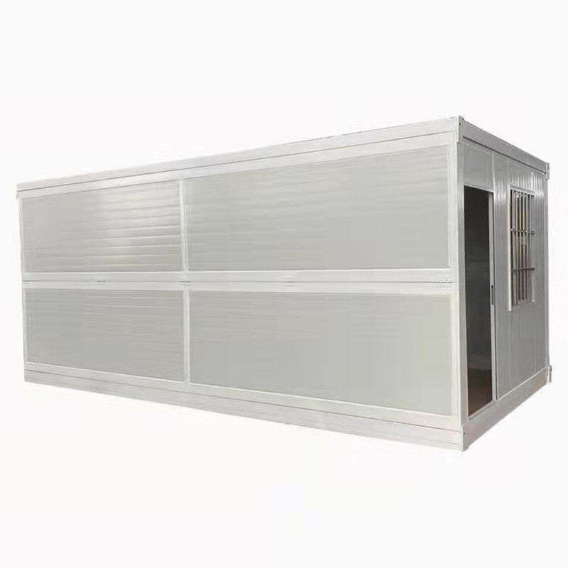 20FT Prefabricated Modular Container House Small Corrugated Board Double Sloping Roof Flat Pack Prefab for Home Use factory