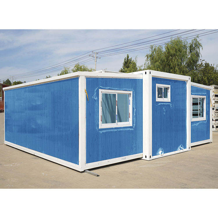20FT Prefabricated Modular Container House Small Corrugated Board Double Sloping Roof Flat Pack Prefab for Home Use manufacture