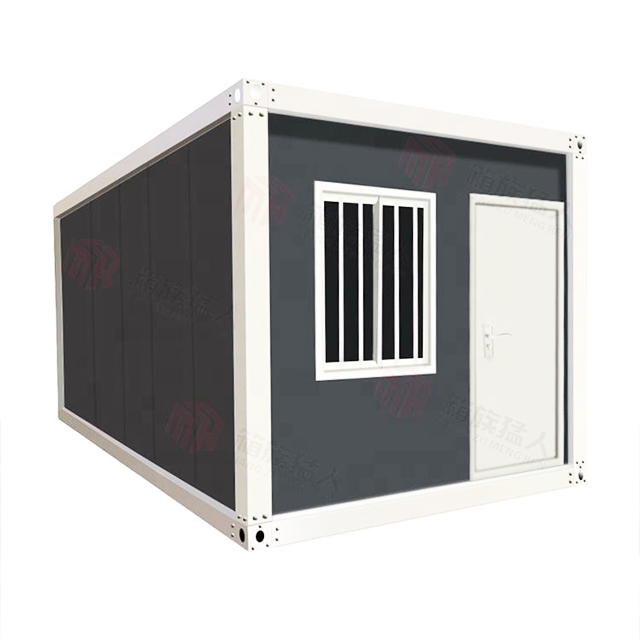 20FT Prefabricated Modular Container House Small Corrugated Board Double Sloping Roof Flat Pack Prefab for Home Use supplier