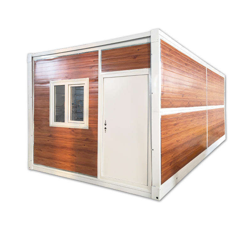 20FT Prefabricated Modular Container House Small Corrugated Board Double Sloping Roof Flat Pack Prefab for Home Use details