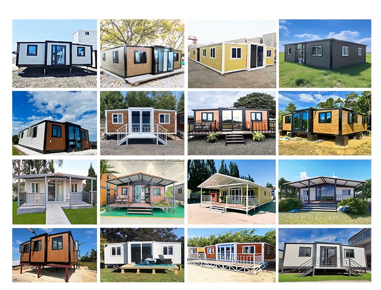 New Product Flat Packed Expandable Home Glass Window Residential Casas Modulares Foldable Quick Install Tiny Container House factory