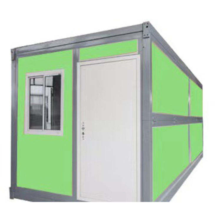 20FT Prefabricated Modular Container House Small Corrugated Board Double Sloping Roof Flat Pack Prefab for Home Use supplier