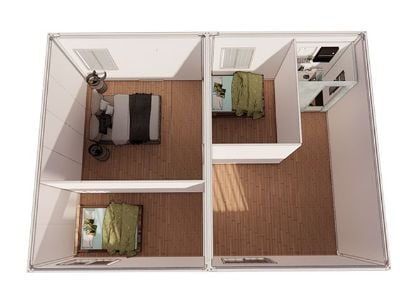 Turnkey container house solution includes foundation drawing and installation guidance