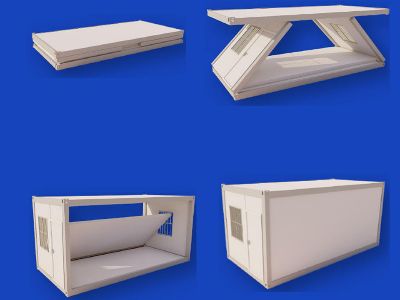 Flat Pack evlərini qurun: Uzaq ofislər üçün praktik bir çözüm