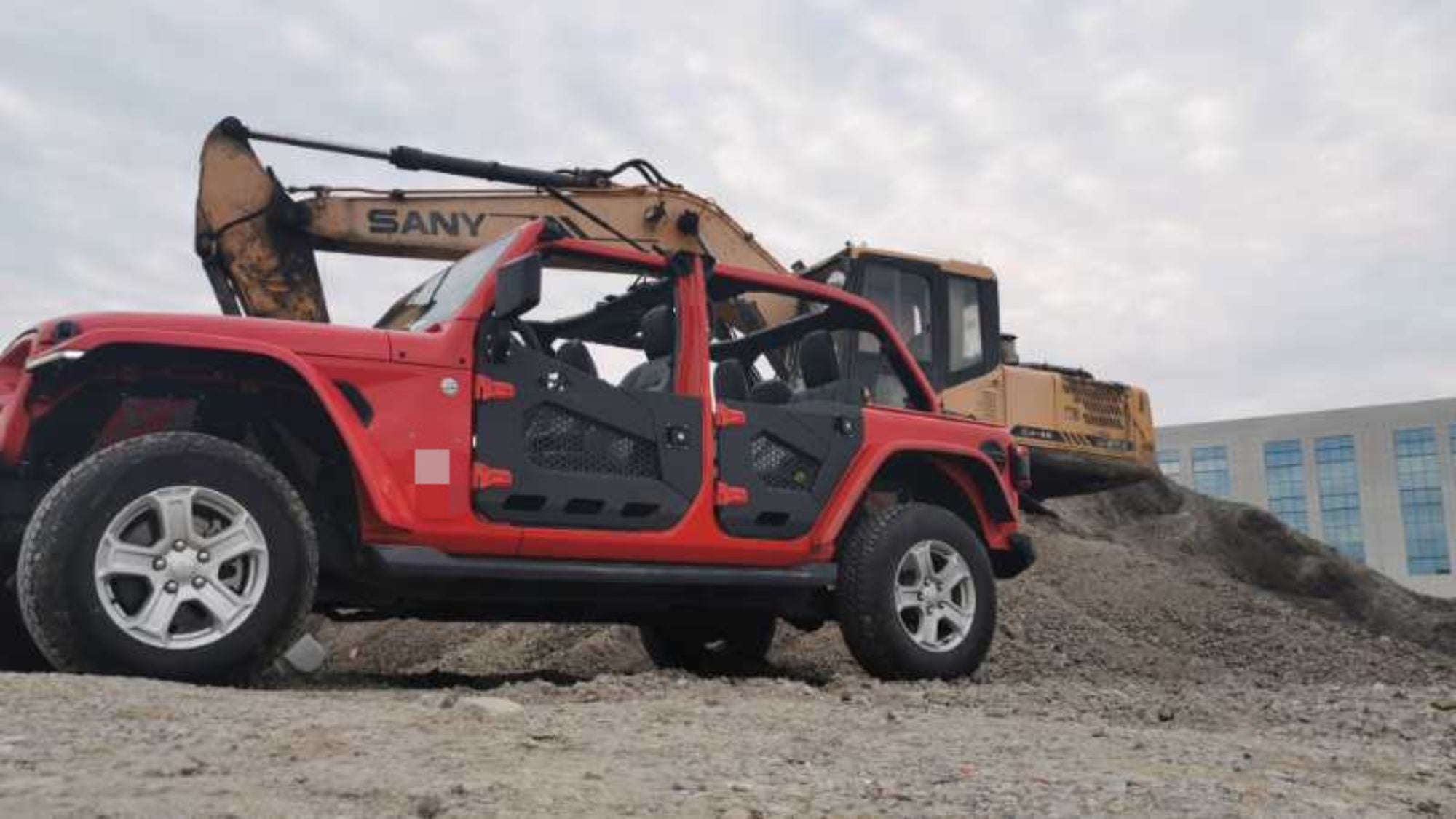 برند خود Spedking در جهت درب نیمه‌کامل برای Jeep Wrangler JL