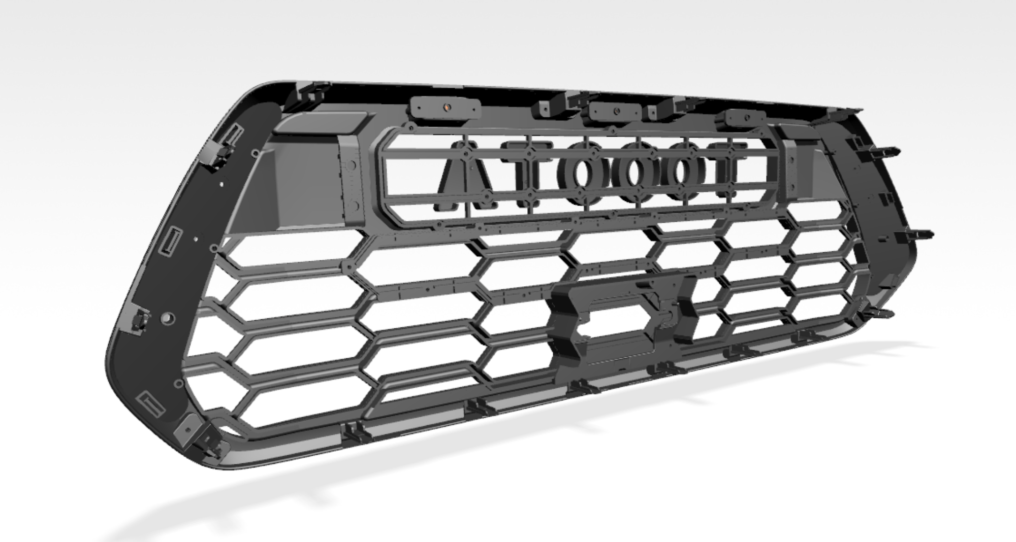 Spedking for TOYOTA 2016-2023 TACOMA  GRILL                          Material: ABS                               Matte Black