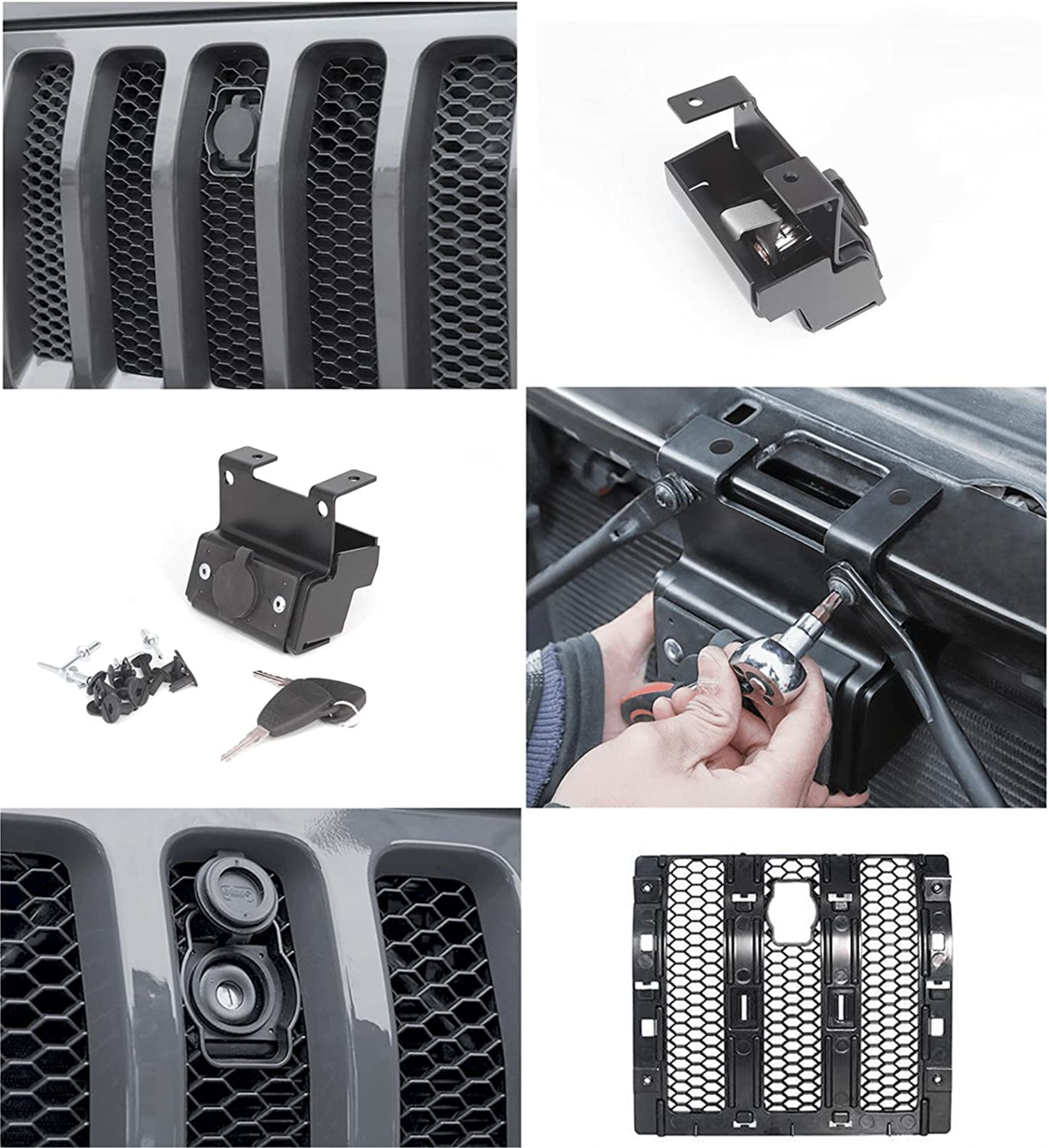 Sprdking Nova Chegada Estoque Travas de Capô para Jeep Wrangler JL