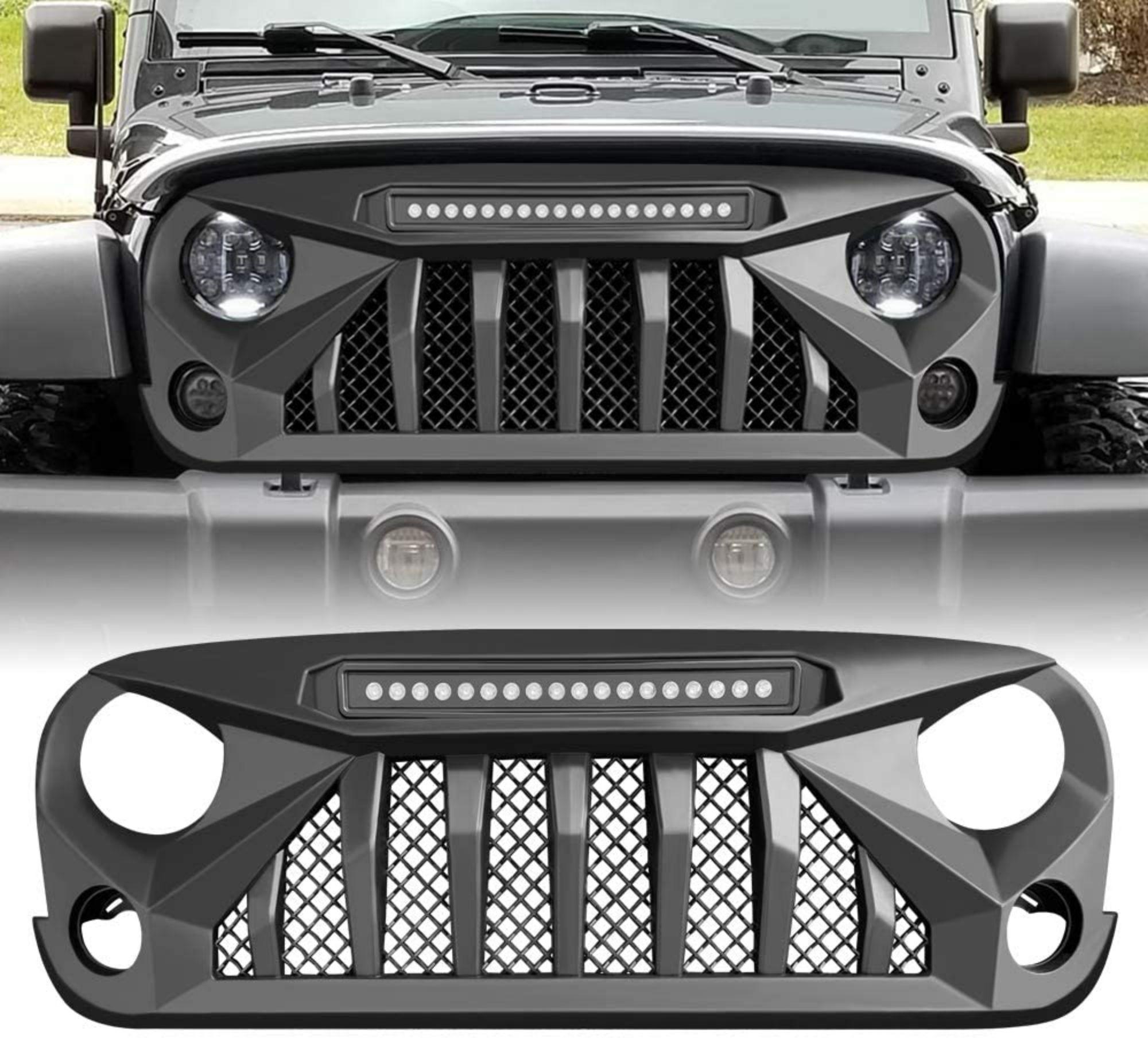 Spedking wholesale new trends grille for Jeep Wrangler JK