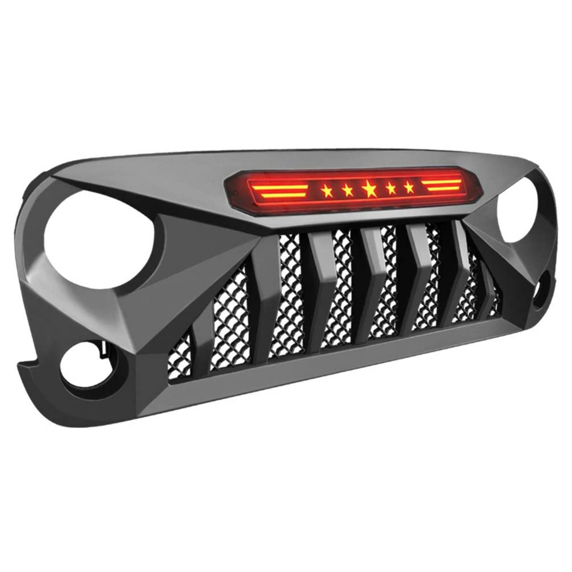 Spedking লাল তারা আলোযুক্ত গ্রিল Jeep Wrangler JK জন্য