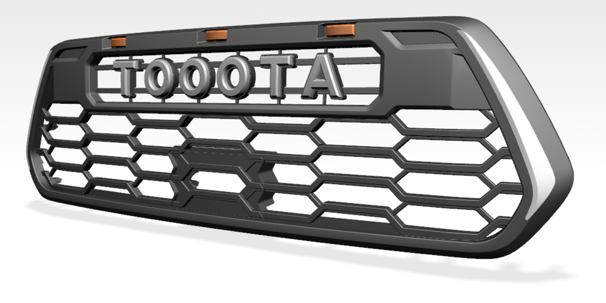Spedking for TOYOTA 2016-2023 TACOMA  GRILL                          Material: ABS                               Matte Black