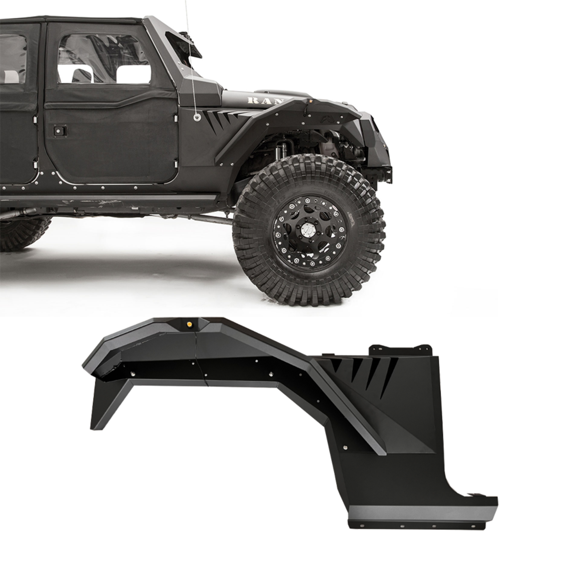 Spedking Stoc Disponibil Protectii roata frontale Fabfours pentru Jeep Wrangler JL