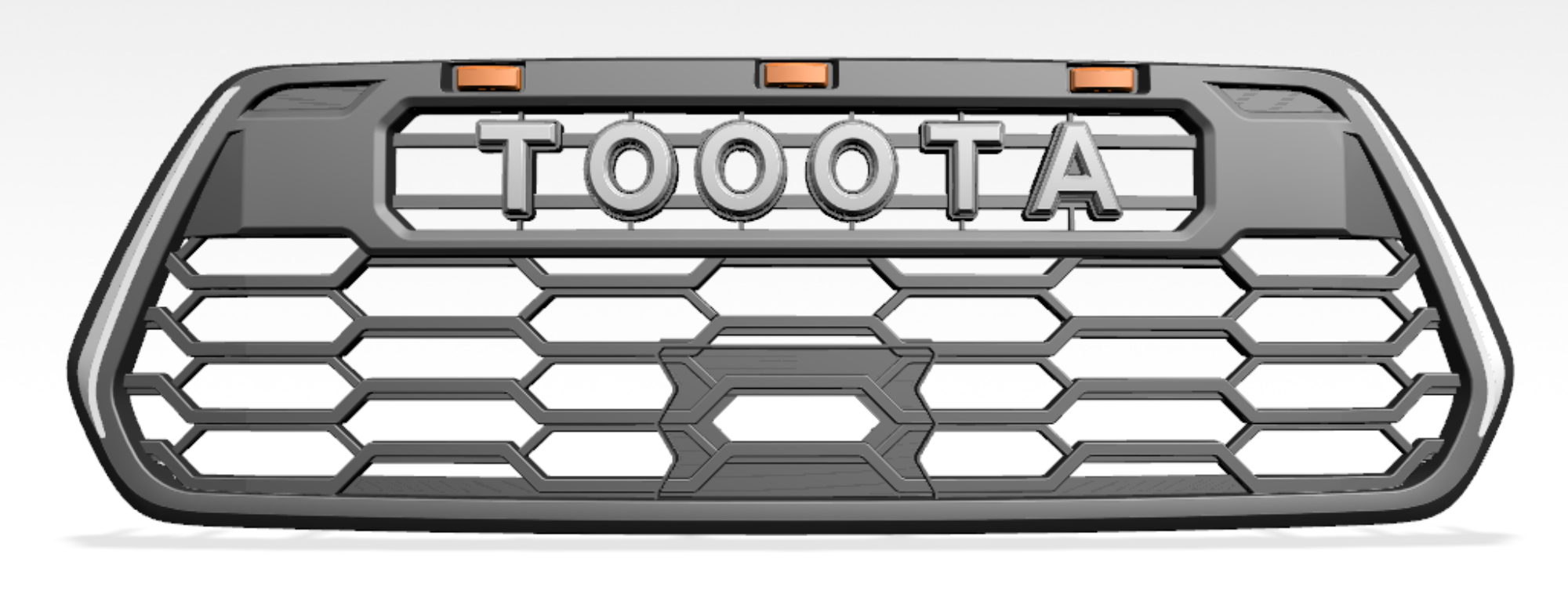 Spedking for TOYOTA 2016-2023 TACOMA  GRILL                          Material: ABS                               Matte Black