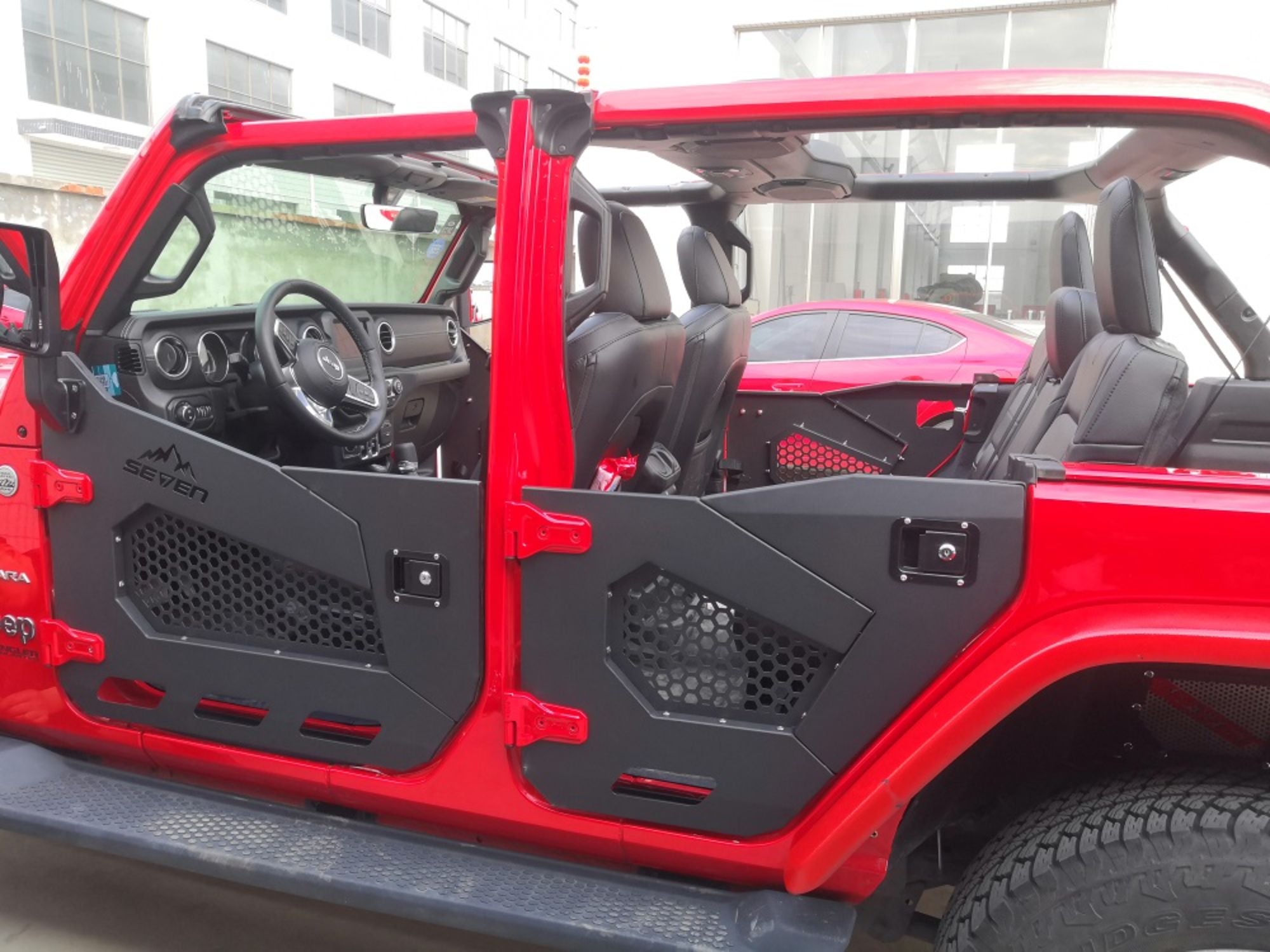 برند خود Spedking در جهت درب نیمه‌کامل برای Jeep Wrangler JL