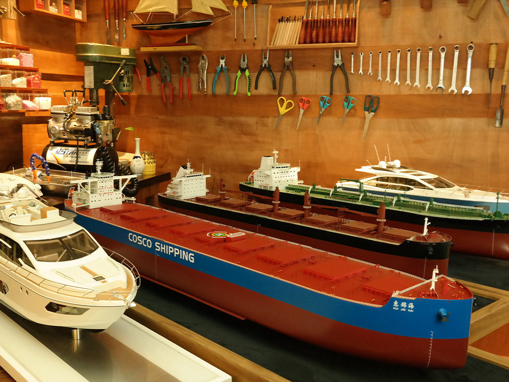 The artistry of craftsmanship: model ships