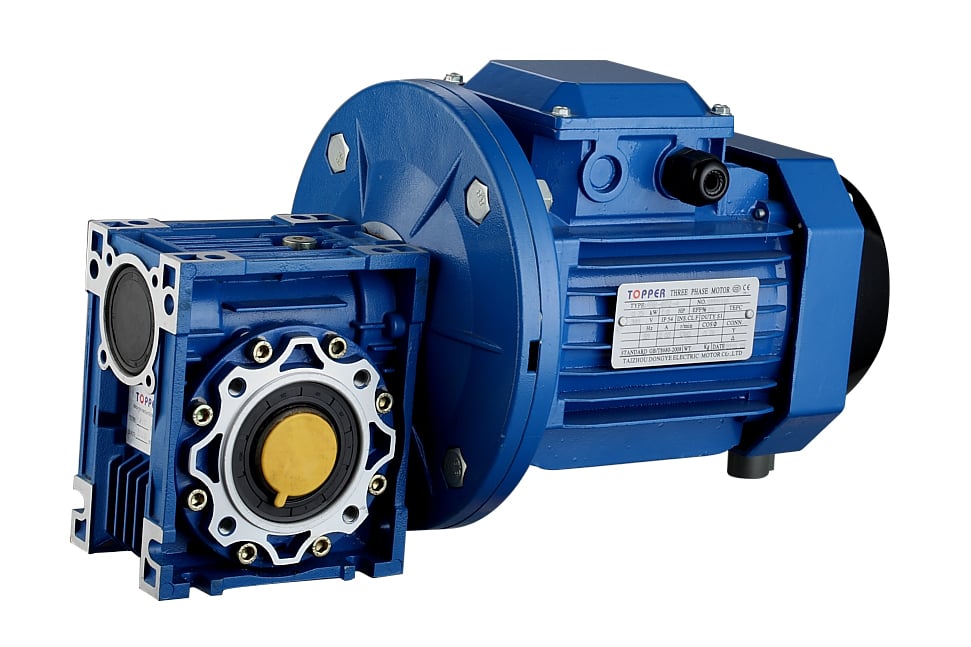 Worm reducer +electric motor manufacture