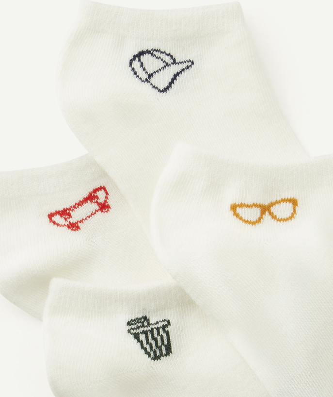 PACK OF FOUR PAIRS OF BOYS' SOCKS WITH PATTERN