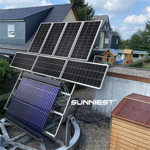 Solpaneler for varmvannsoppvarmingsenhet