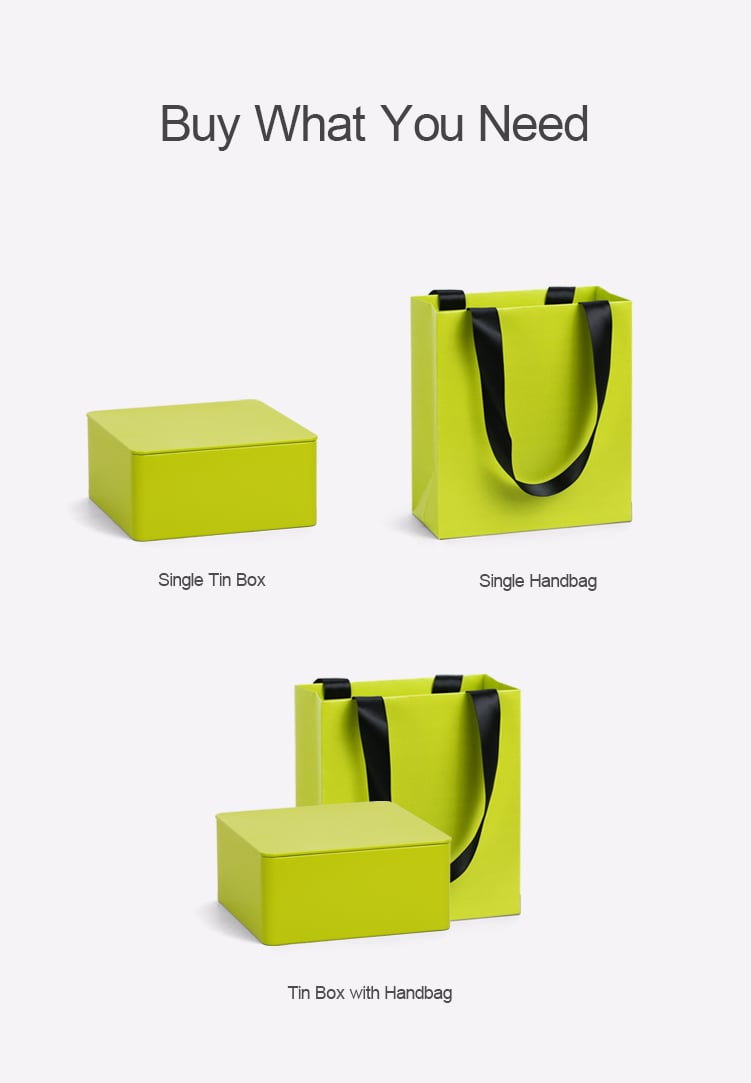 Square Storage Cookie Packaging Jewelry Tea Gift Tin Metal Boxes manufacture