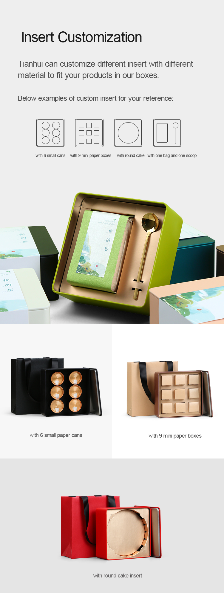 Square Storage Cookie Packaging Jewelry Tea Gift Tin Metal Boxes manufacture