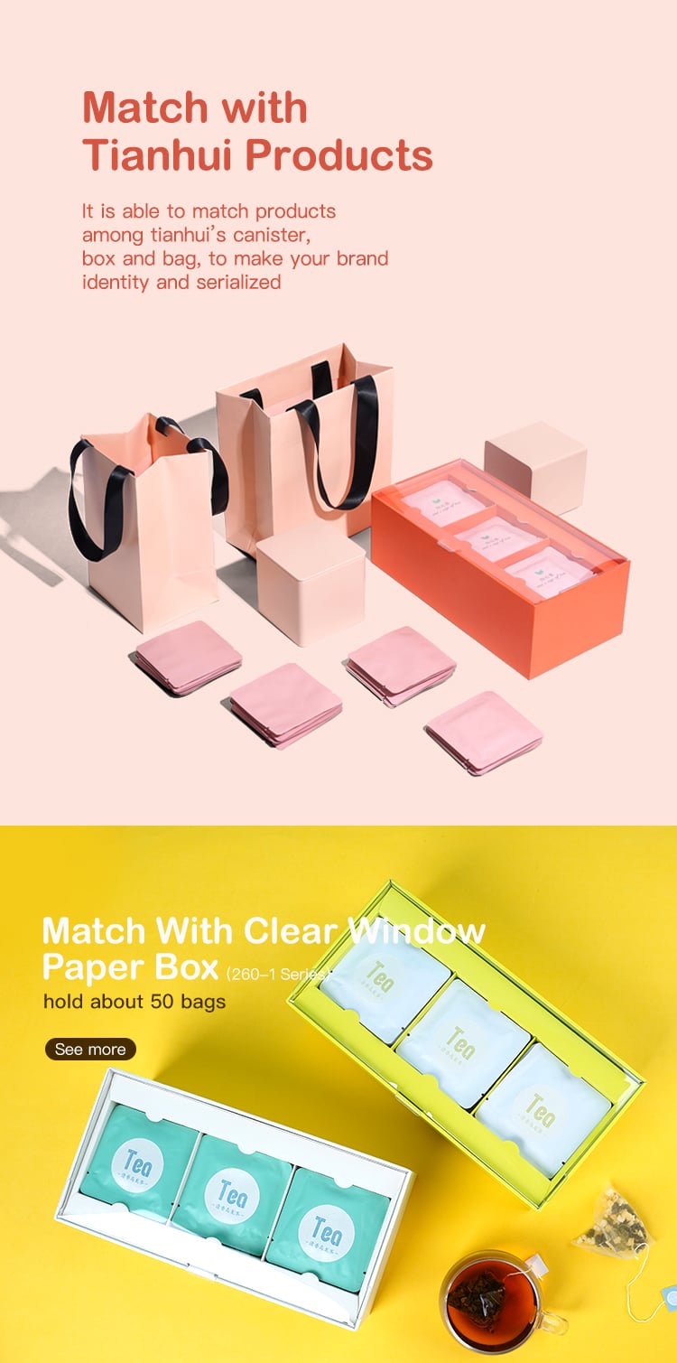 Mini Square Custom Print Powder Tea Coffee Aluminum Foil Mylar Bag supplier