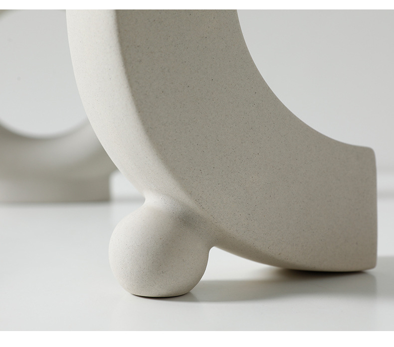 Custom Handmade High Quality Home Wedding Decor Multi Irregular Shape Design Nordic Style Ceramic Flower Vase details
