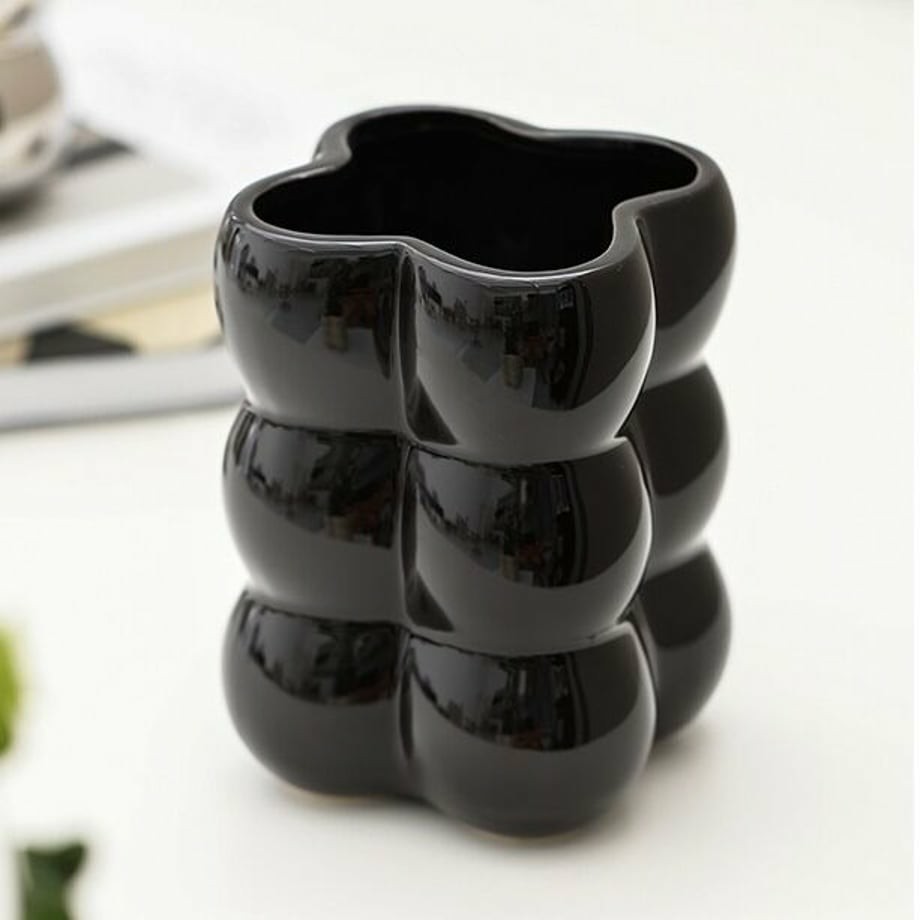 Nordic Creative garden succulent pots home balcony electroplate ceramic bubble round plant flower bud pot factory