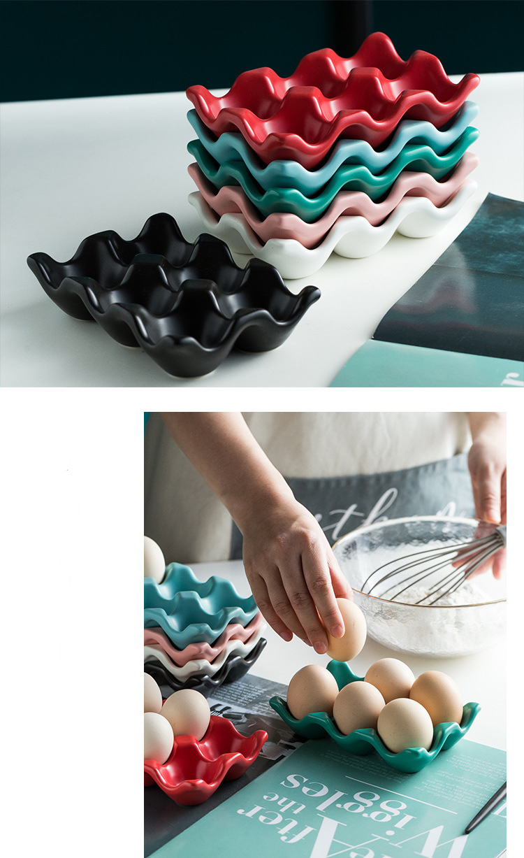 Wholesale high quality egg cup holder set ceramic egg cup for Kitchen Accessories details