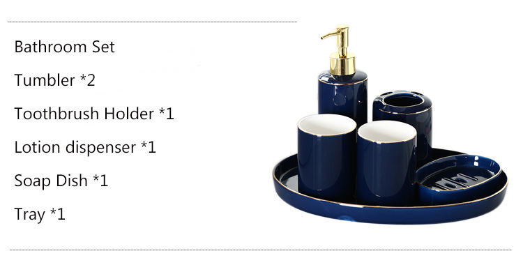 Customized ceramic bathroom products sets bathroom accessories for hotel manufacture
