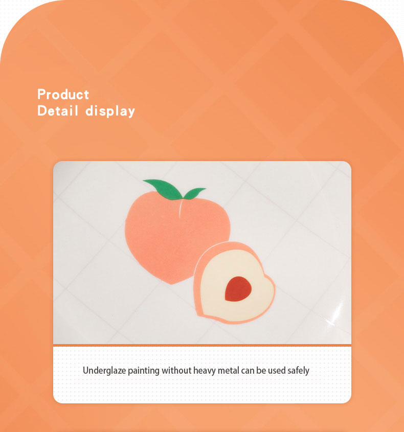 Factory new product cute ceramic peach shape fruit bowl dishes & plates dinnerware sets supplier