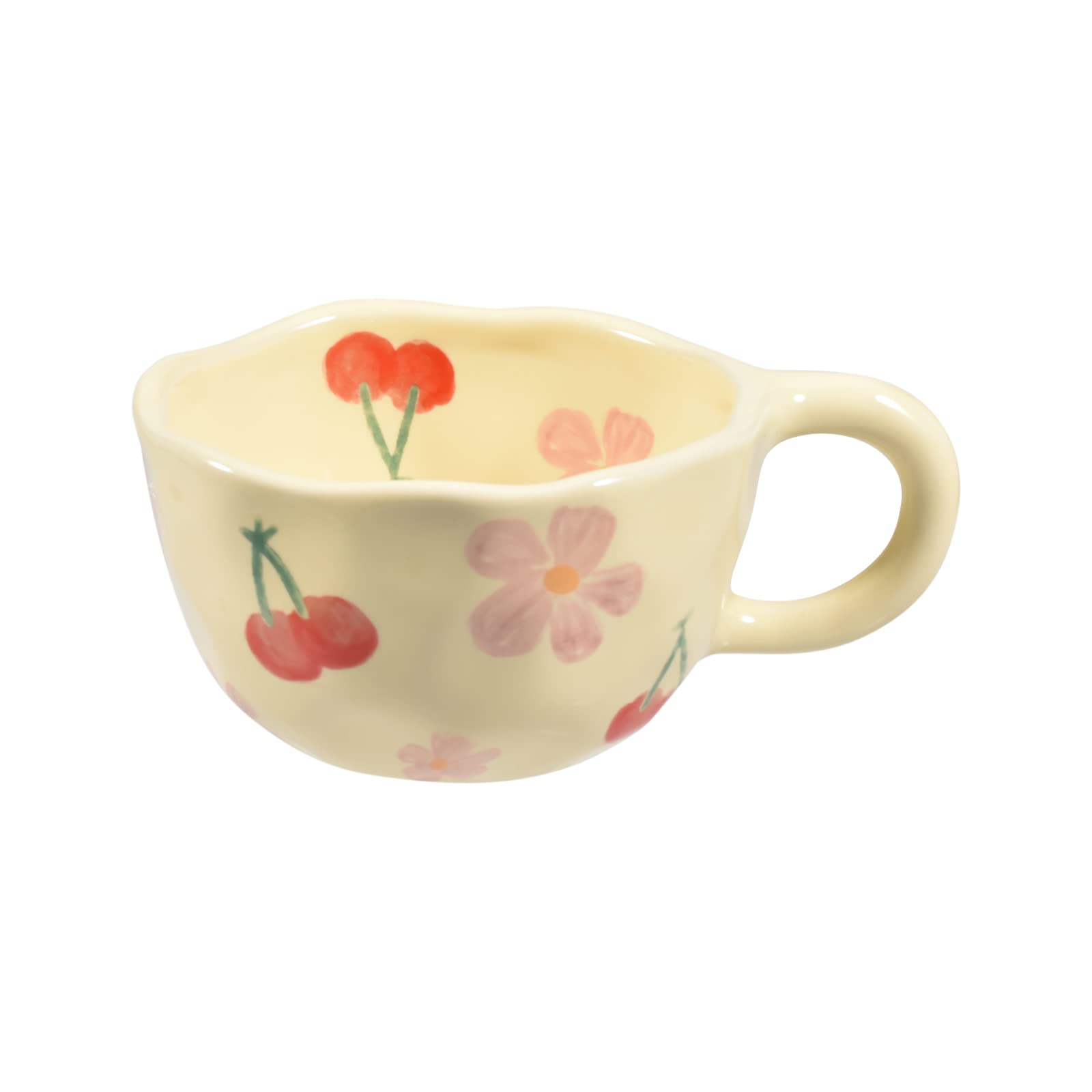Wholesale Custom Artistic Drinkware Hand Pinched Unique Pottery Artisan Chestnut irregular Ceramic Coffee Mug manufacture