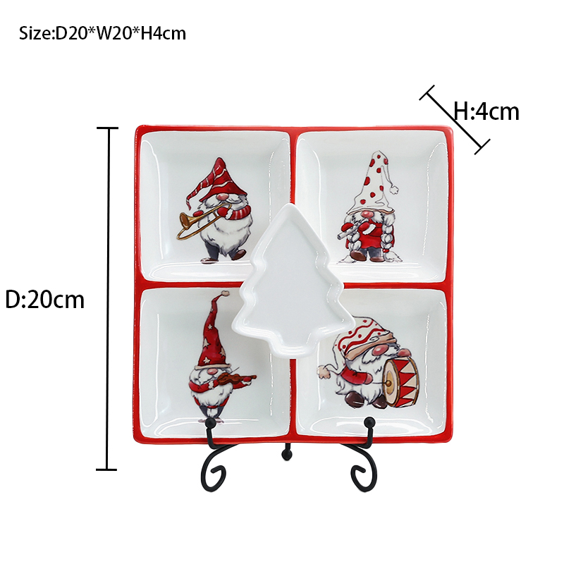 product christmas ceramic tableware christmas music old man kitchen tabletop decoration cute pepper pot christmas party-3