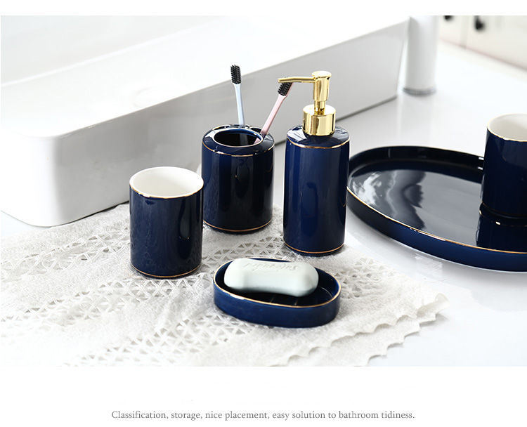 Customized ceramic bathroom products sets bathroom accessories for hotel supplier