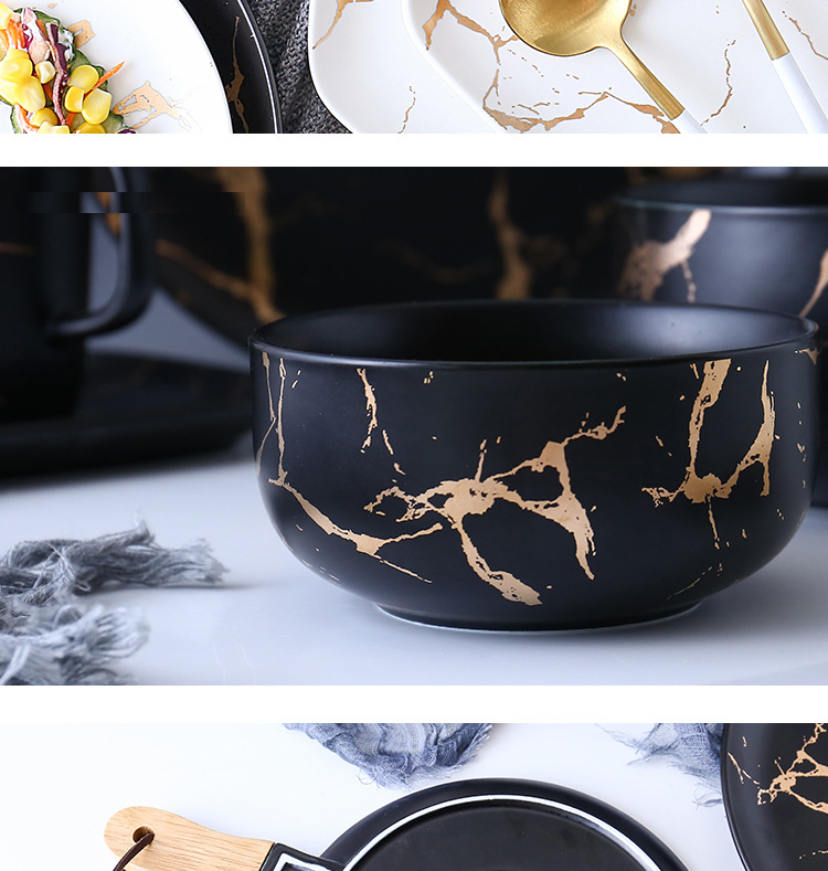 Popular Wedding Tableware Sets nordic plate Plate Bowl Cup Ceramic Dinner Set Dinnerware manufacture