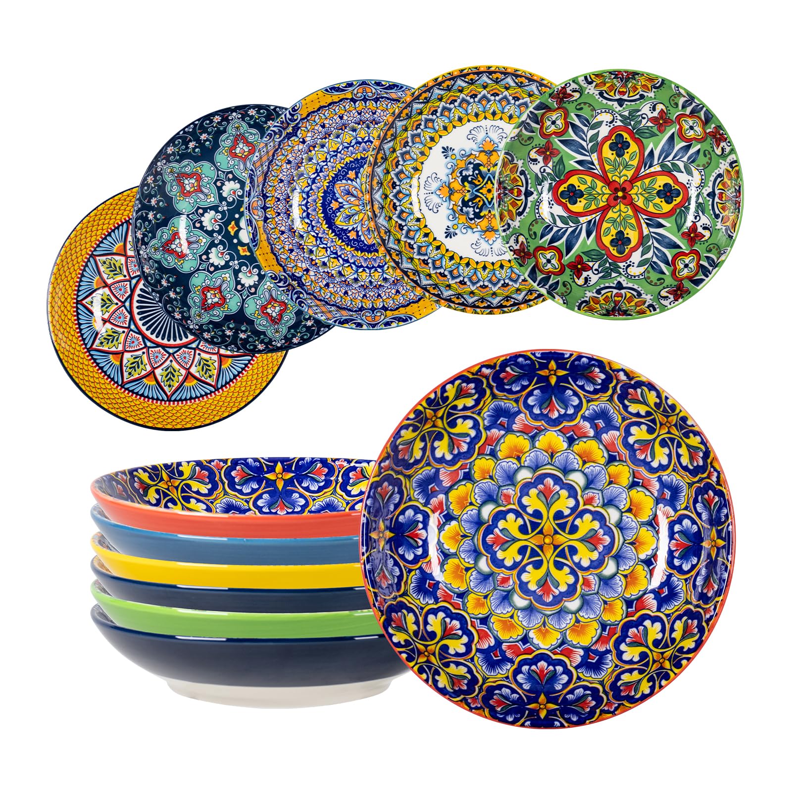 Wholesale Dinner Plates Handpainted Floral Porcelain Dinnerware Dish Porcelain Bohemian Plate details