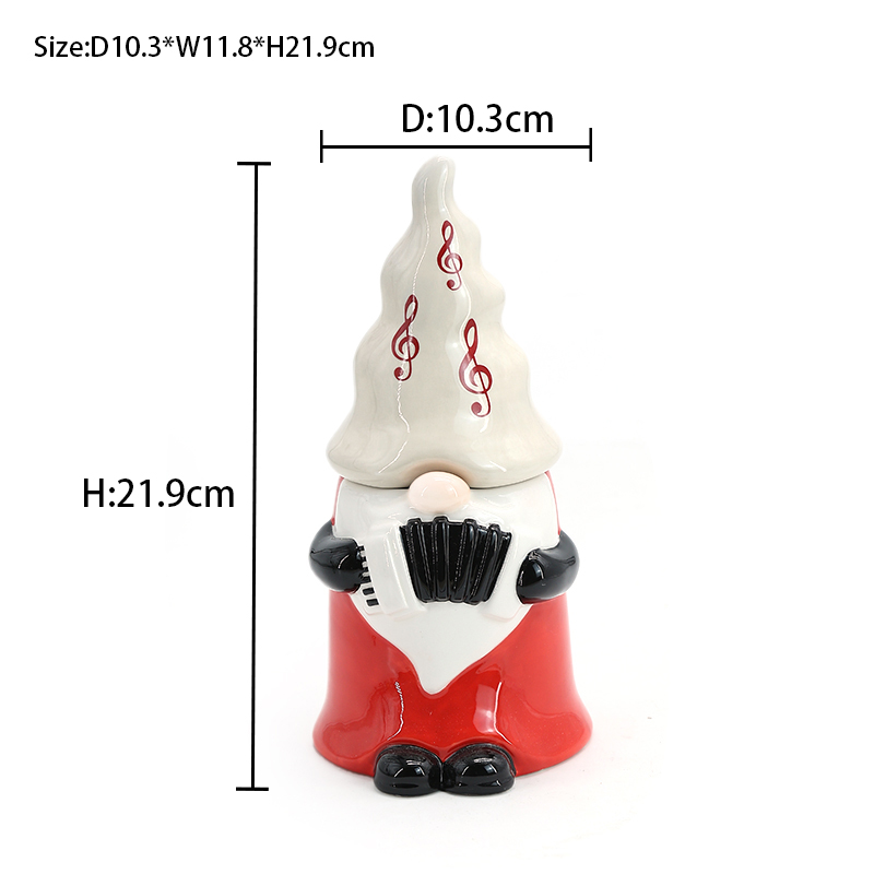 product christmas ceramic tableware christmas music old man kitchen tabletop decoration cute pepper pot christmas party-5