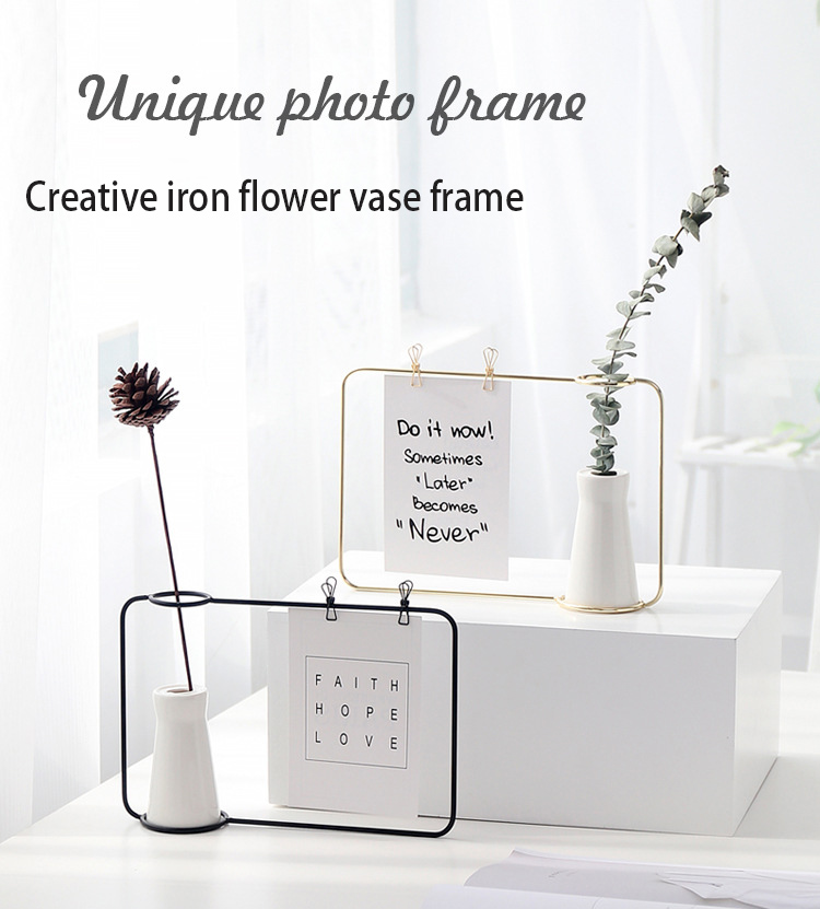 Nordic modern frames photo albums accessories picture frames ceramic vase details