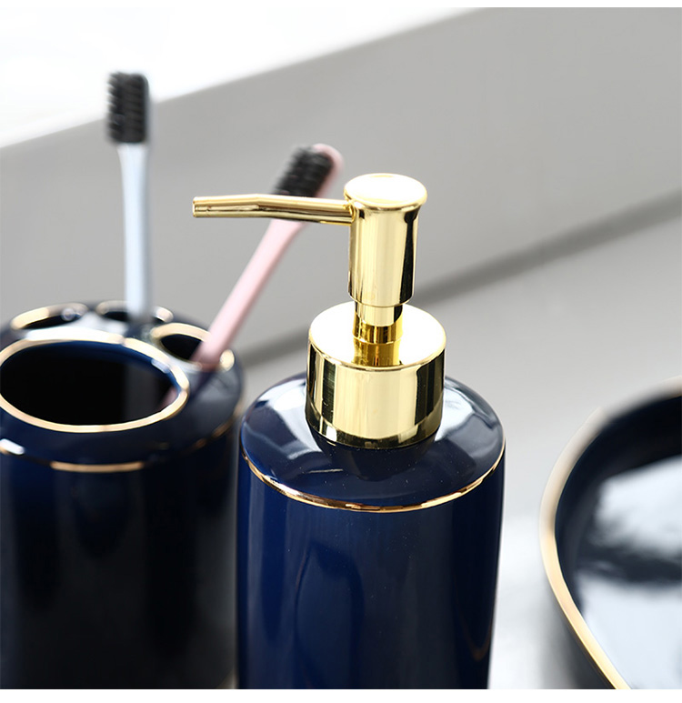 Customized ceramic bathroom products sets bathroom accessories for hotel details