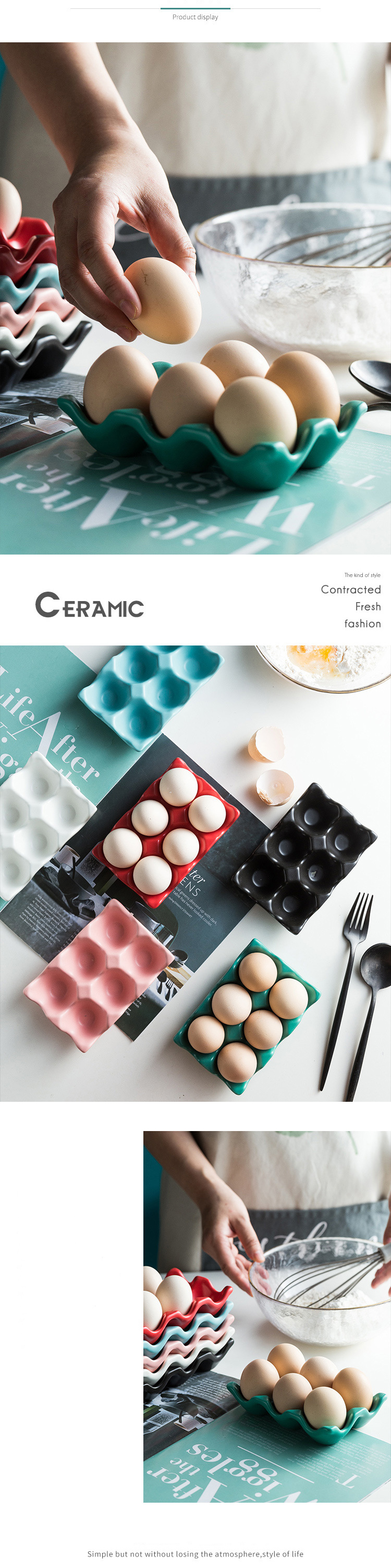 Wholesale high quality egg cup holder set ceramic egg cup for Kitchen Accessories details
