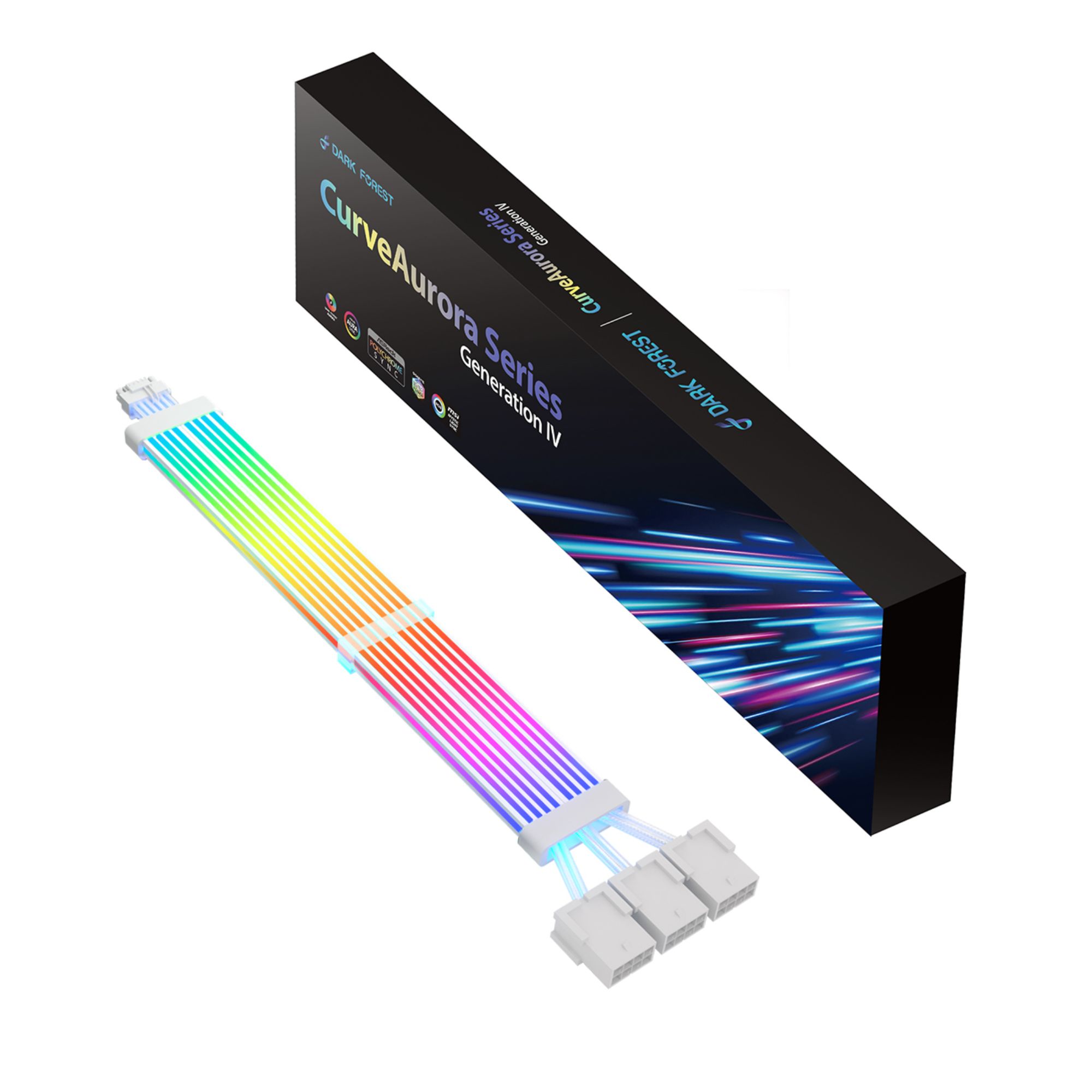 3×8PIN TO 12VHPWR  ARGB EXTENSION CABLE FOR GPU