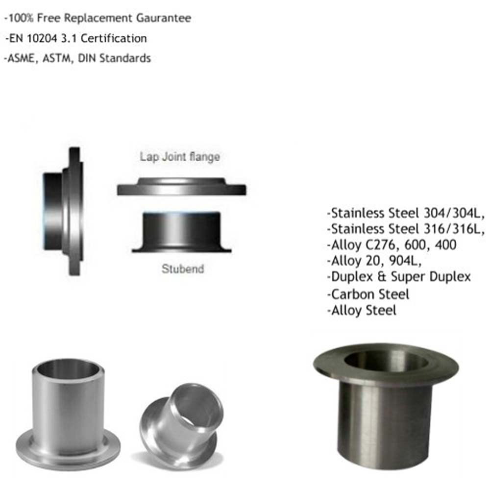 Stainless steel Stub End 316Ti fittings details