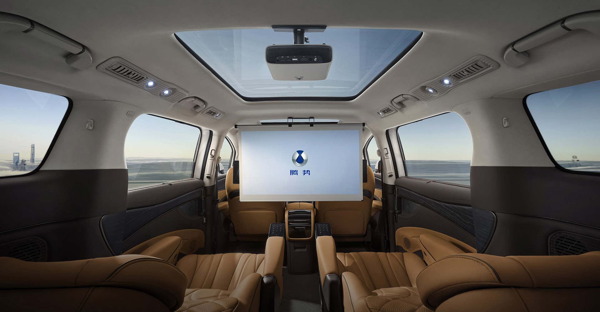 China Supplier Wholesale Denza D9 DM-i 1.1 Used MPV Car With Super Intelligent Interactive Cockpit manufacture