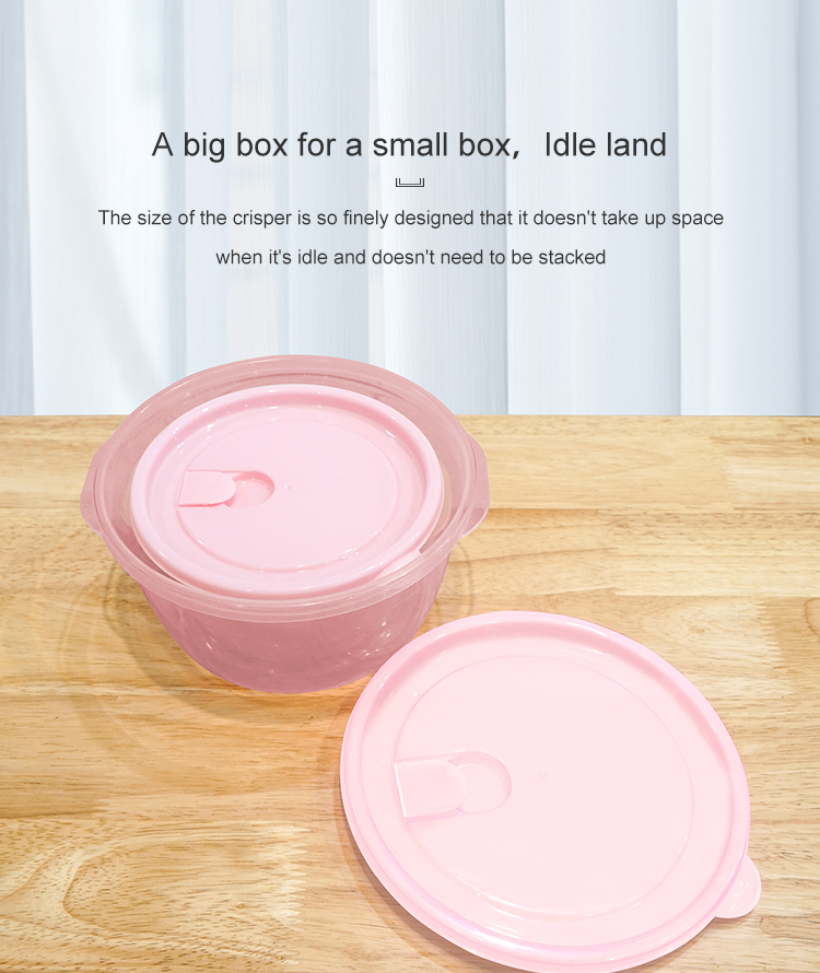 ITEM NO.3318 Factory 3 Piece Set of Eco Friendly Round Plastic Food Containers Airtight Storage Box for Freshness Preservation factory