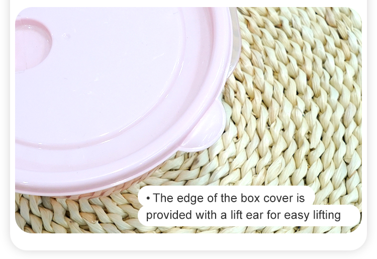 ITEM NO.3318 Factory 3 Piece Set of Eco Friendly Round Plastic Food Containers Airtight Storage Box for Freshness Preservation details