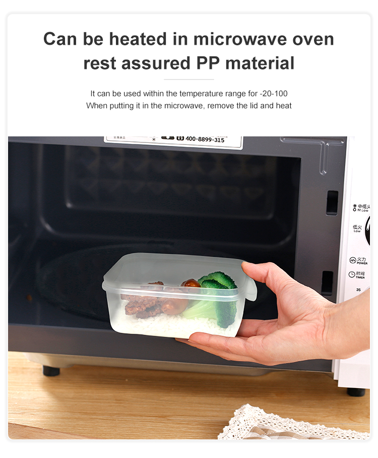 ITEM NO.3117 Factory 350ml/700ml/1350ml Microwavable Bpa Free Fridge Organizers Stackable Airtight Plastic Food Storage Containers supplier