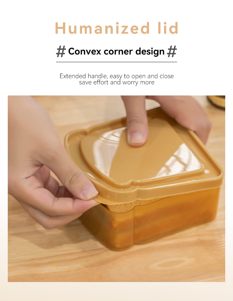 ITEM NO.020 Factory Wholesale 850ml Eco Friendly Microwave Bpa Free Portable Reusable Kitchen Plastic Bread Box Toast Storage Box Container manufacture