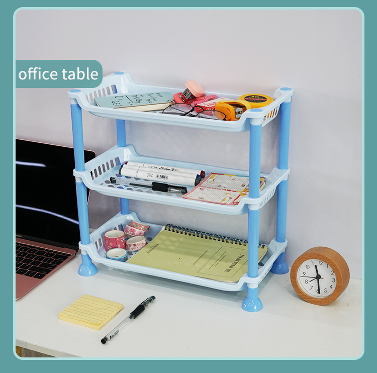Factory Directly Multi-layer Household Classical Countertop Kitchen Corner Plastic Rack Organizer Triangle Holders Storage Shelf factory