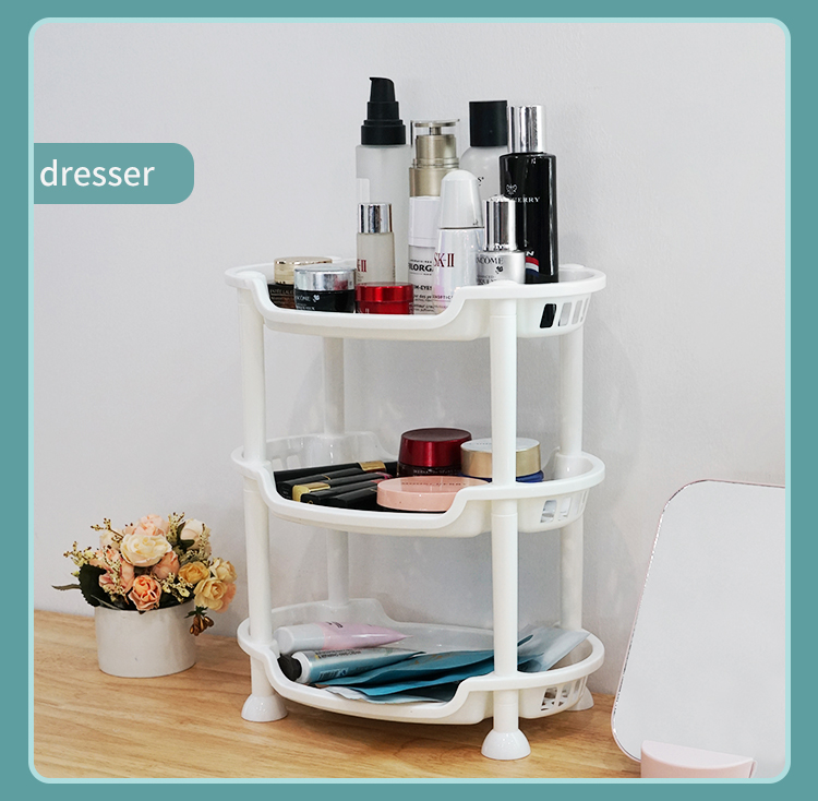 Factory Directly Multi-layer Household Classical Countertop Kitchen Corner Plastic Rack Organizer Triangle Holders Storage Shelf manufacture